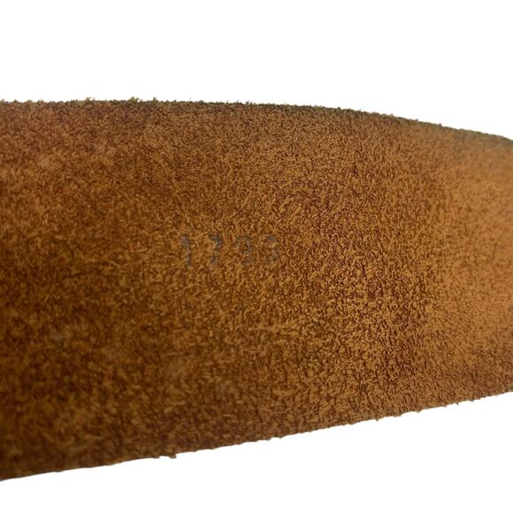 Genuine Leather Belt Made In USA Western Style Womens Size M - Picture 5 of 7